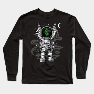 Astronaut Ethereum Crypto ETH Coin To The Moon Crypto Token Cryptocurrency Wallet Birthday Gift For Men Women Kids Long Sleeve T-Shirt